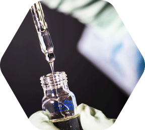 1syringe extracting medicine from a vial